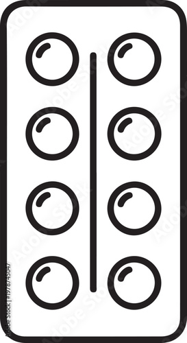 Simple conceptual empty placeholder illustration on clean background