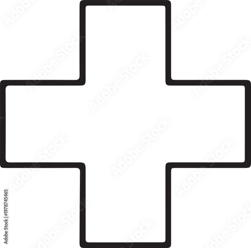 Simple conceptual empty placeholder illustration on clean background