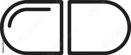 Simple conceptual empty placeholder illustration on clean background