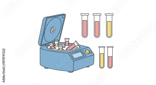 Medical Refrigerator with Vaccine Vials.