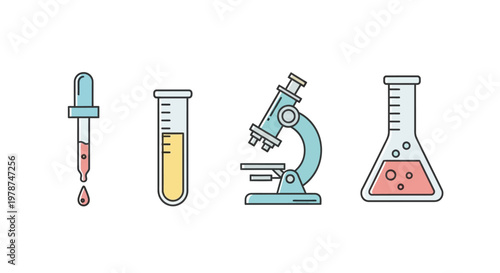 Laboratory equipment for science experiments.