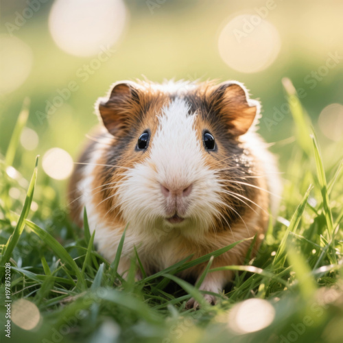 Guinea pig in the grass