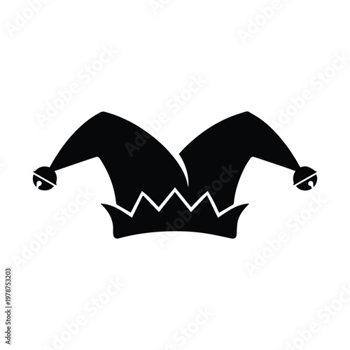 april fools day jester hat silhouette