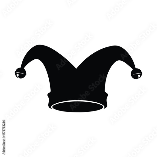 april fools day jester hat silhouette