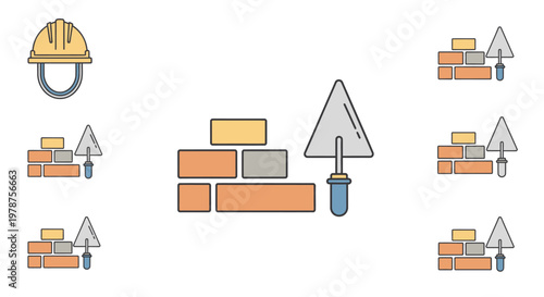 Construction tools and safety equipment.