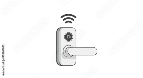Smart electronic door handle with wireless connectivity.