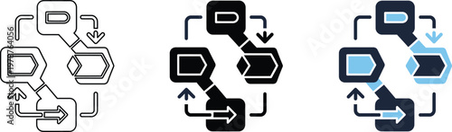 Electric vehicle charging stages silhouette illustration of car and charging station process