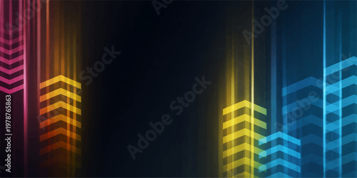 Abstract blue futuristic digital technology background vector illustration with neon lines data network pattern and modern business concept wallpaper