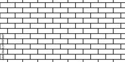 White and black brick wall background, Modern Desigh Vector Ilustration Eps10