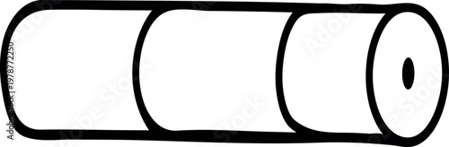 Sugar cane stalk cutting or piece of sugarcane vector illustration