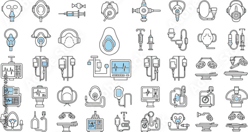 Medical monitoring devices assist patient care.