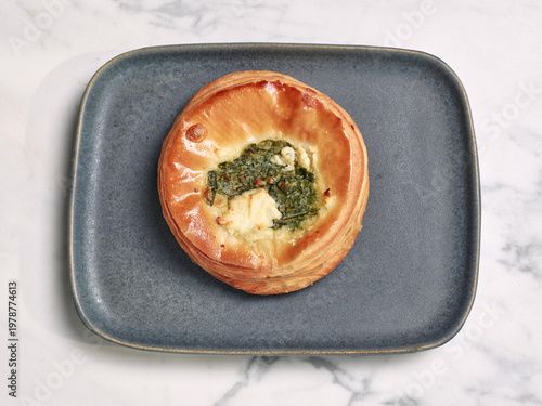Savory pastry on a plate