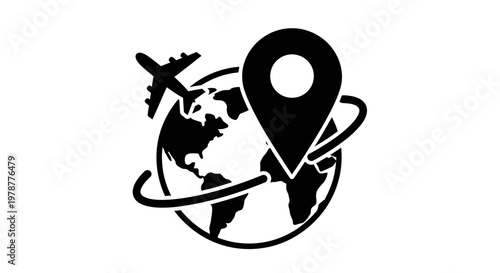 Global travel and navigation concept.