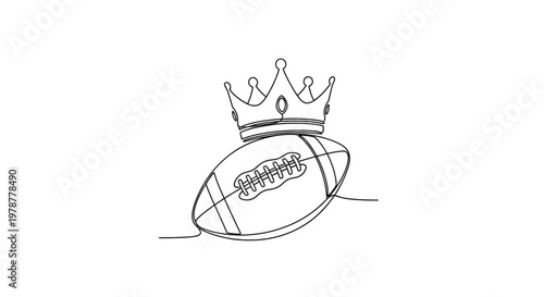 American Football Crown Icon