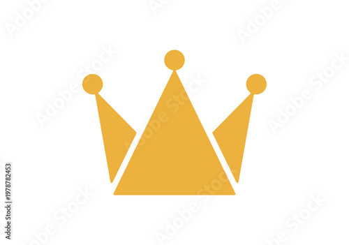 シンプルな王冠のアイコン ベクターイラスト