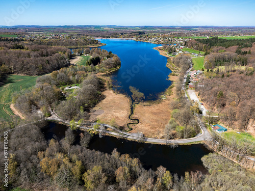 Le réservoir de Bouzey pour le canal des Vosges