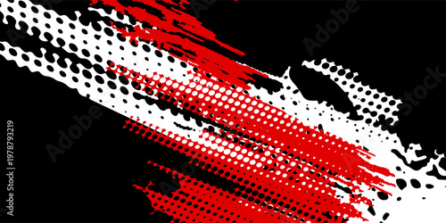Exclusive red and black color combination sport racing car livery design, for universal medium eps10 vector ready to print.