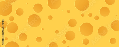 cheese texture seamless pattern vector graphic illustration background with holes yellow flat design cartoon element design