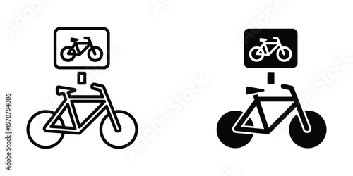 Comparison of bicycle types and their respective traffic signs