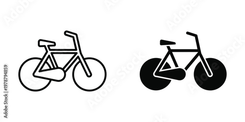 Comparison of a traditional road bicycle and a fixed-gear track bicycle