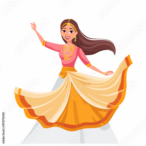 Tanzende Russin in Bewegung