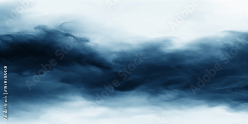 Dramatic dark storm clouds time lapse across a blue summer sky as wind moves fluffy white clouds over a natural landscape during an overcast day