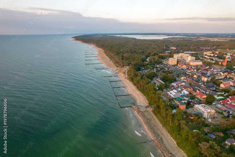 Fototapeta premium Beach in Jarosławiec. Baltic sea. Poland.