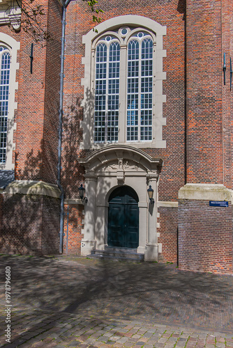 Renaissance style Western Church (Westerkerk, 1620 - 1631) - Dutch Protestant church. It stands on edge of Amsterdam’s Jordaan district, on Prinsengracht (Prince's Canal). Amsterdam, The Netherlands.