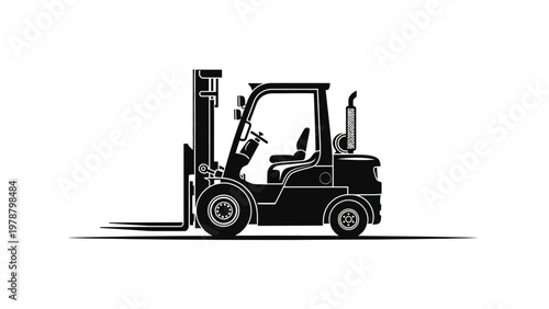 Forklift truck industrial vehicle equipment.