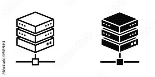 Comparison of standard and high-density server rack configurations connected to network switches