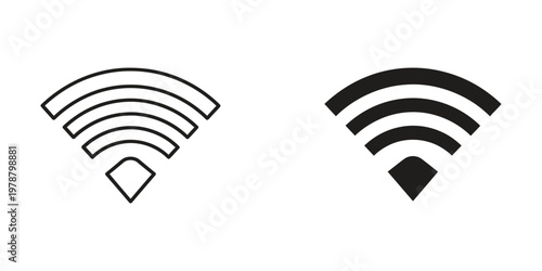 Comparison of wi-fi signal strength indicators with varying signal levels