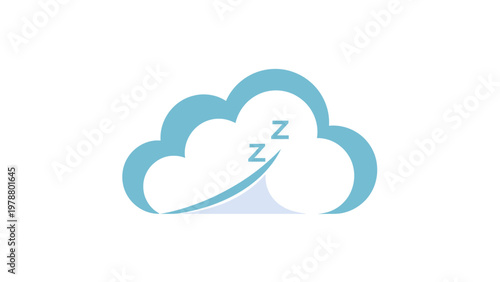 Sleep Cloud Dream Symbol Icon.