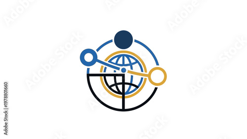 Global connections and teamwork concept.