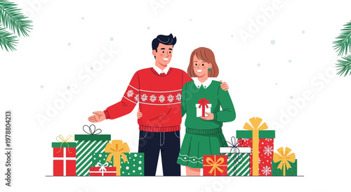 Friends cheering and celebrating with gifts in a festive indoor setting together