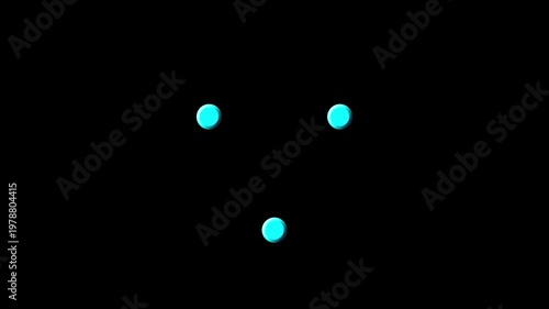 Loading Dots Spinner Seamless Loop Animation (Transparent Background)