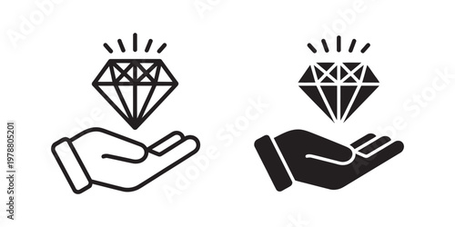 Value Proposition icon vector pack, black flat and thin line style, startup marketing icons, modern outline symbols, clean editable vector set