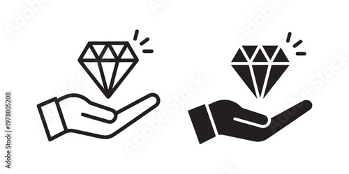 Value Proposition icon vector pack, black flat and thin line style, startup marketing icons, modern outline symbols, clean editable vector set