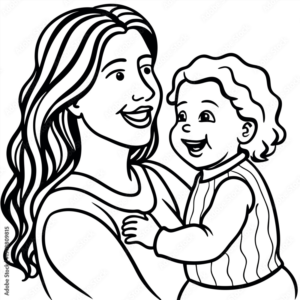 Obraz premium A black-and-white-sketch-in-a-detailed-and-express. 