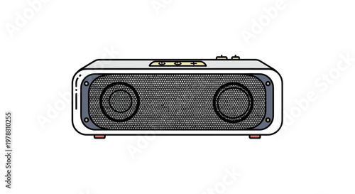 Wireless Portable Speaker Device Closeup.