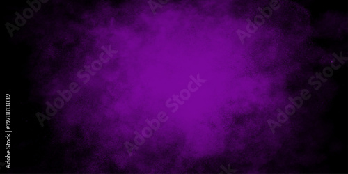 Abstract design with colorful background and geometric shapes. Old vintage grunge pattern distressed purple painted smoky textured teal color powder explosion 