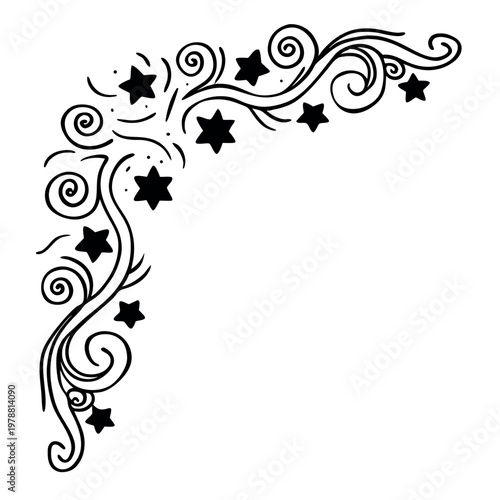 A simple yet mysterious galaxy line art. 