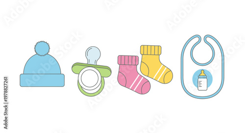 Baby items for newborn care.