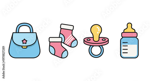 Baby items for newborn care.