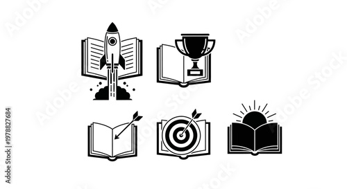 icons for education and success.
