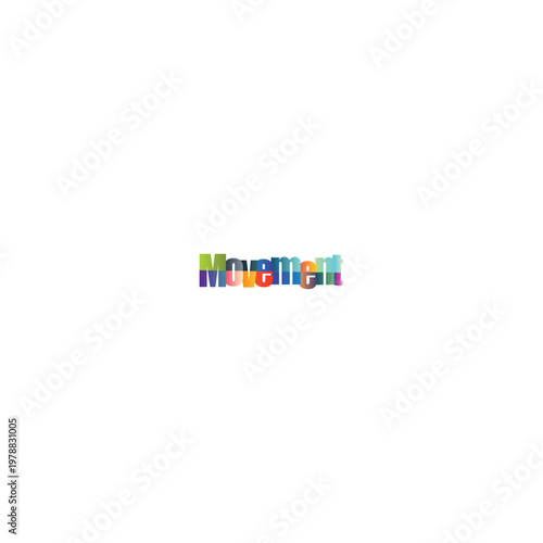 Free Download Colorful Gradient Text Design Featuring Movement Theme Isolated Background - GFXLoad