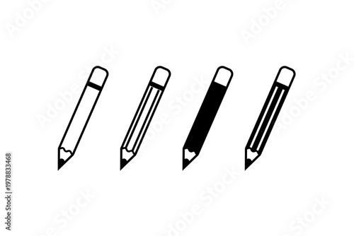 Minimalist black and white pencil illustration in progressive designs.