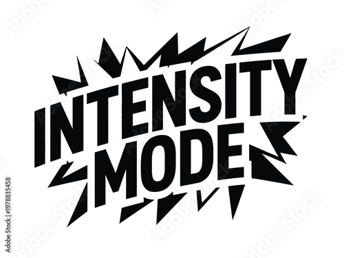Intensity mode is displayed in bold typography to convey high energy and movement.