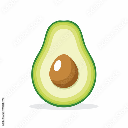 Isolierte Premium-Avocado