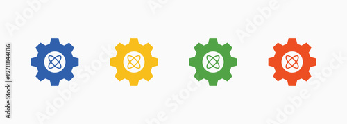 Capabilities Icon Set Color Multiple Style Collection Element For Design