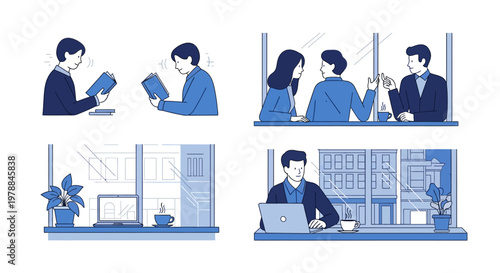 Business people working in office.